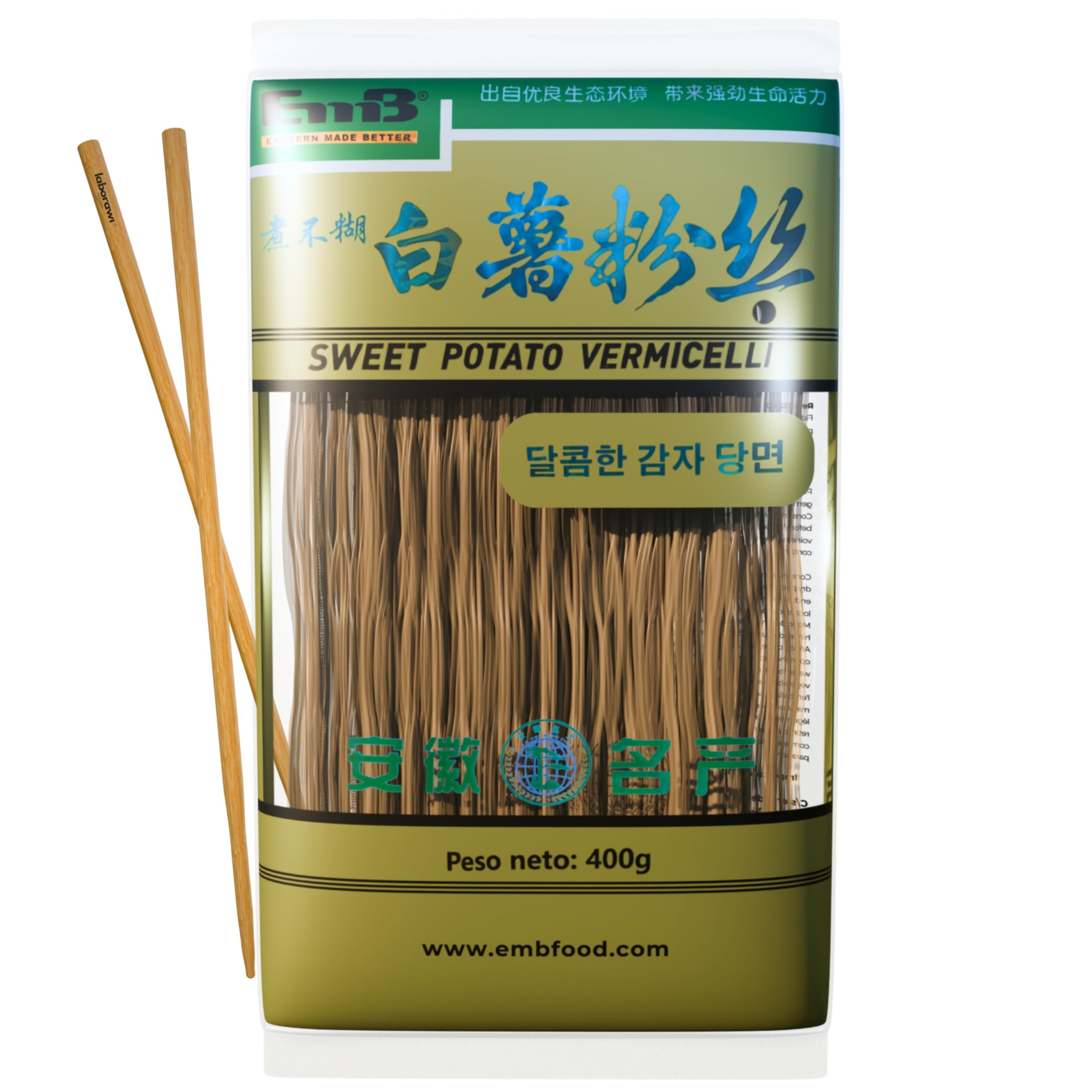 Fideos de boniato blanco - Vermicelli - 400g