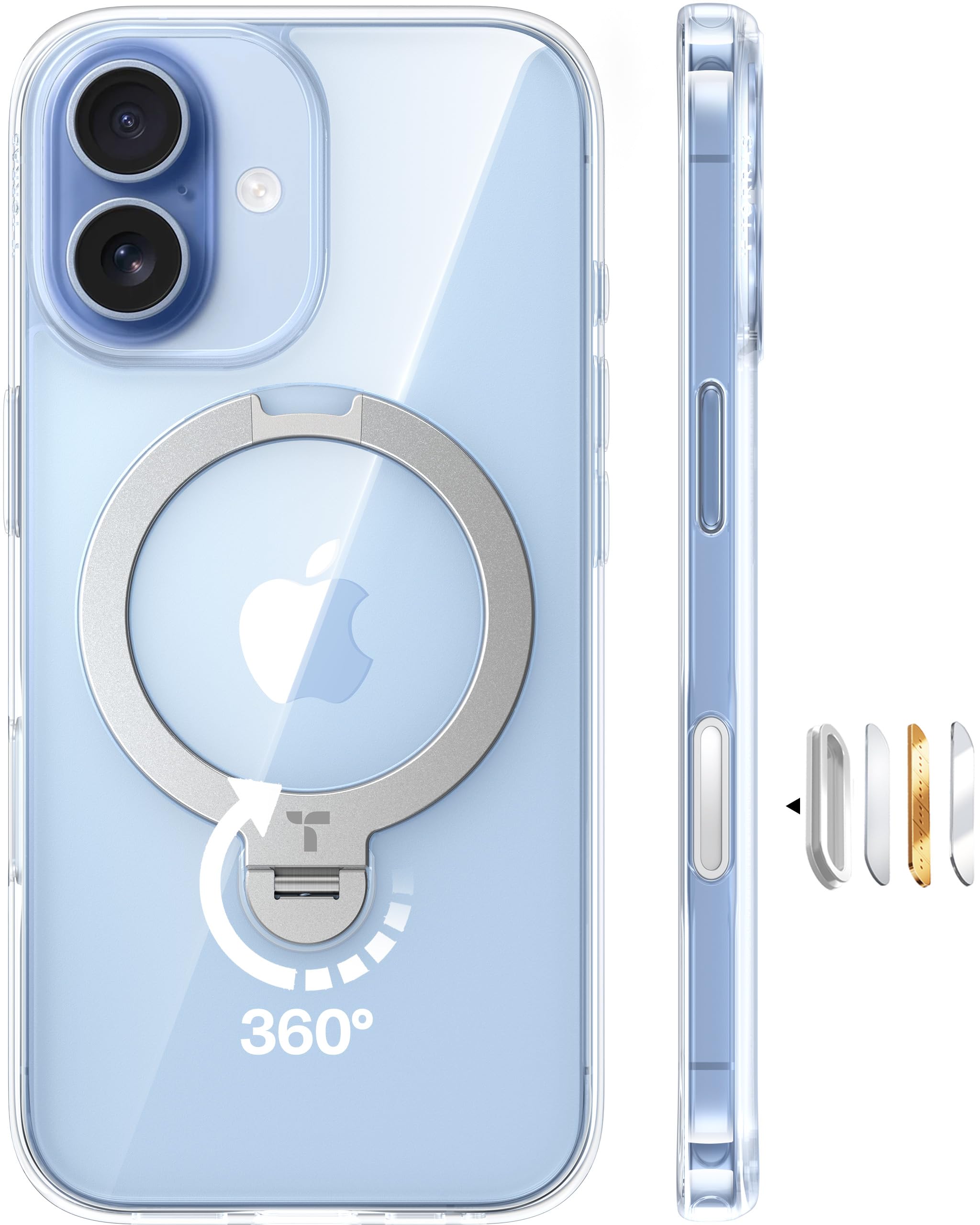 Amazon.co.jp: TORRAS iPhone 17 用 ケース【多機能一体・360°新定点