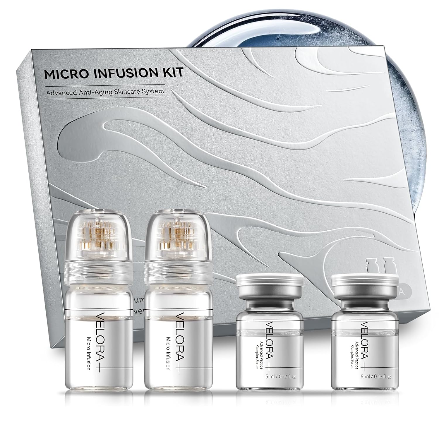Micro Infusion System for Face - Facial Moisturizing Essence, Serum Smooth Skin Facial Serum for All Skin Types, 1-Month Supply