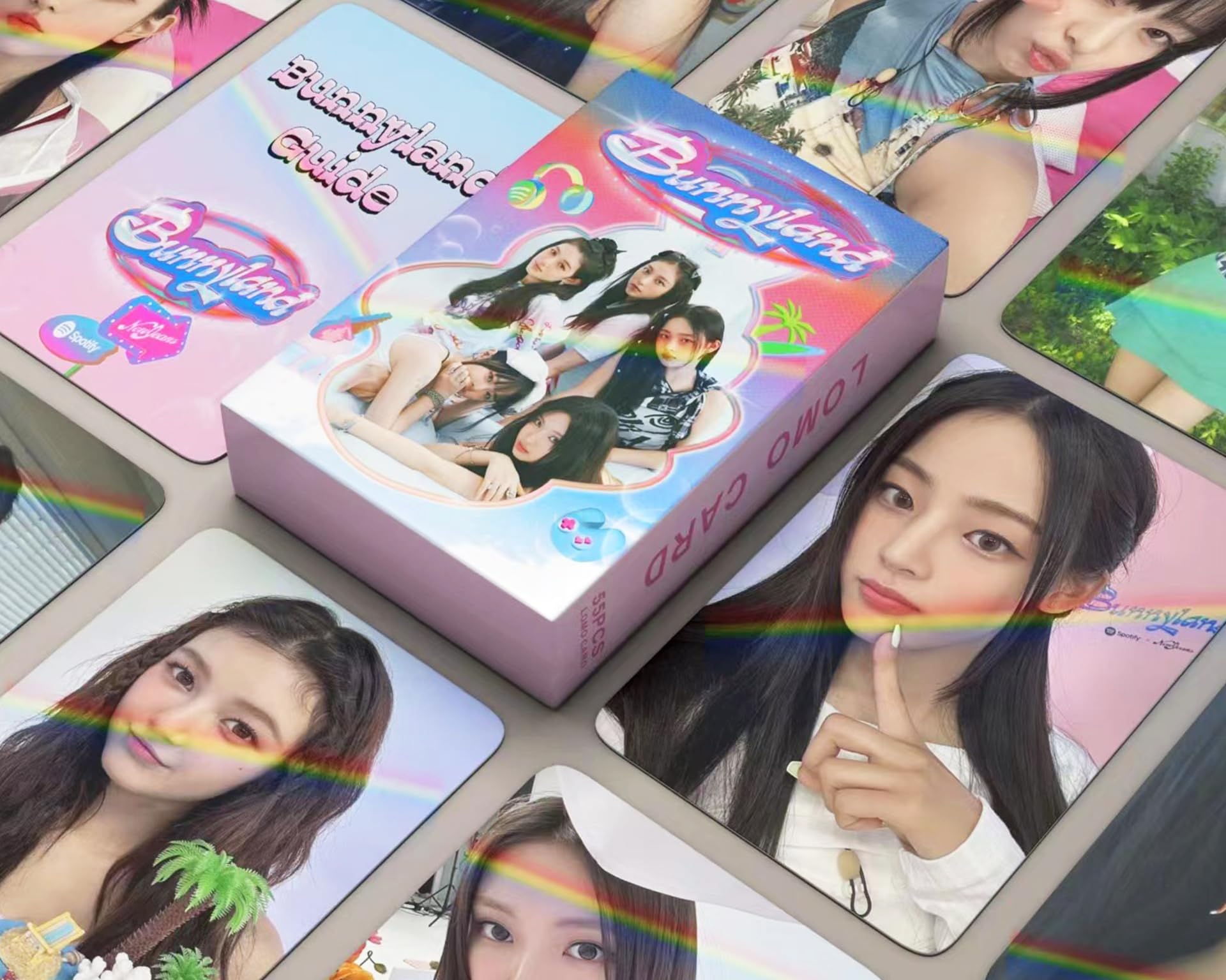 Amazon.com: Funwaretech New Jeans Bunny Land Laser Photocards Set