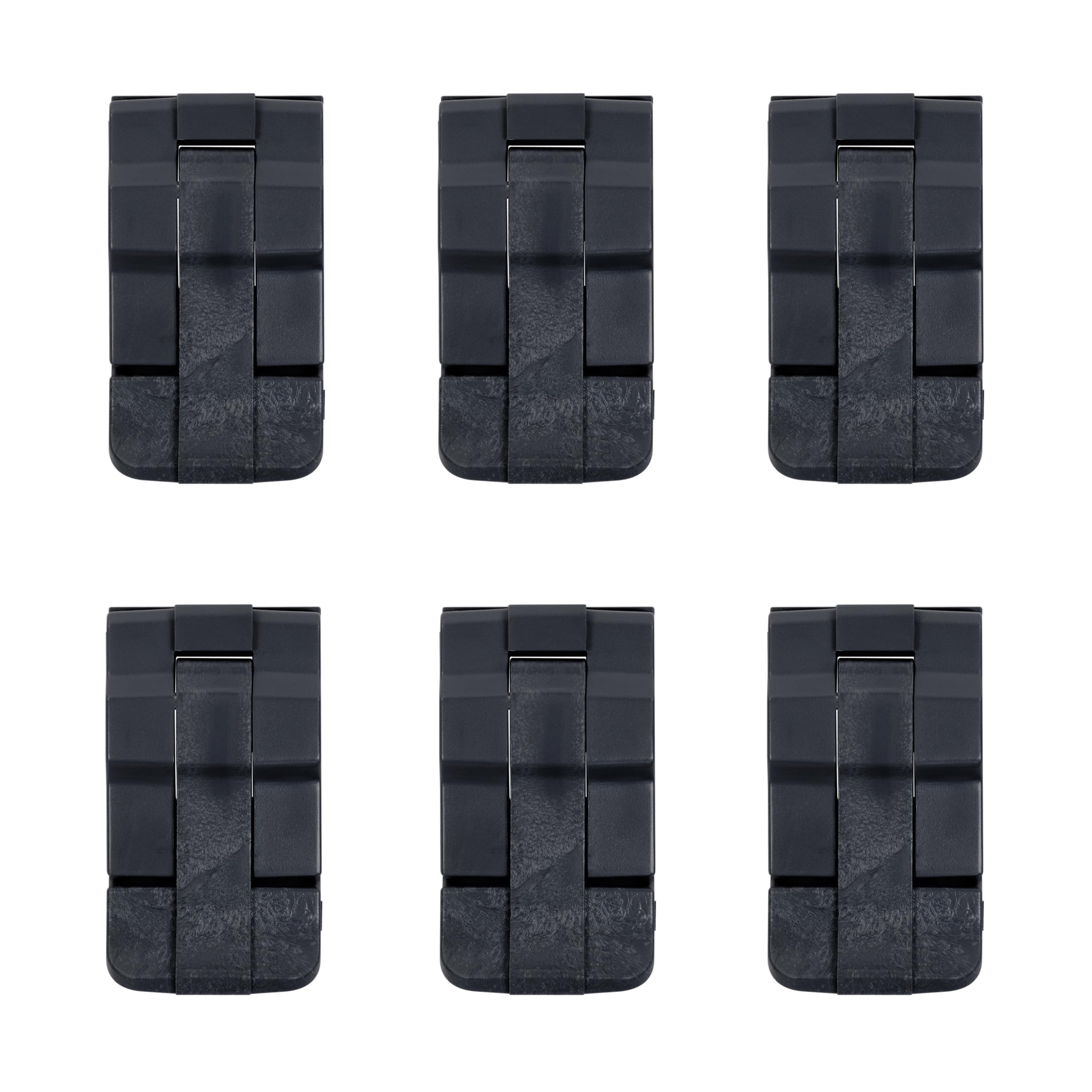 Pelican 0370 Replacement Latch Set by ColorCase - Black - Set of 6 Double Throw Latches & Pins