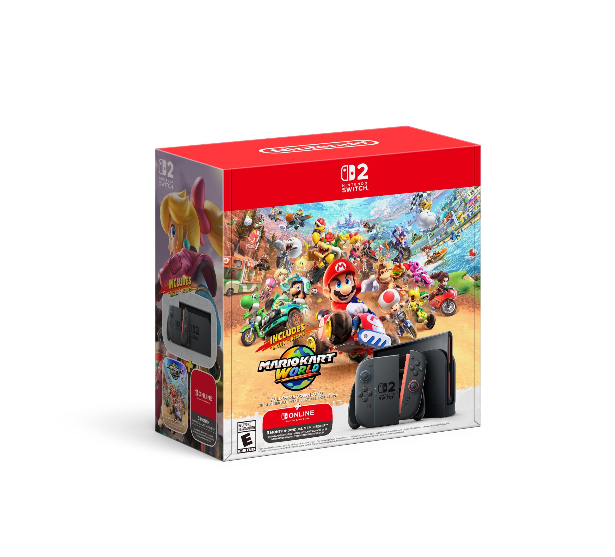 Switch 2 + Mario Kart World Bundle (includes 3-month NSO Individual Membership)