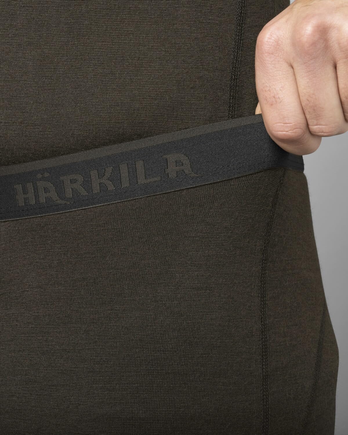 Härkila |Base All Season Long Johns | Lange Funktionsunterhose aus 100 % Merinowolle | Atmungsaktiv, Temperaturregulierend & Geruchshemmend | Jagd- & Outdoor-Baselayer | Shadow Brown