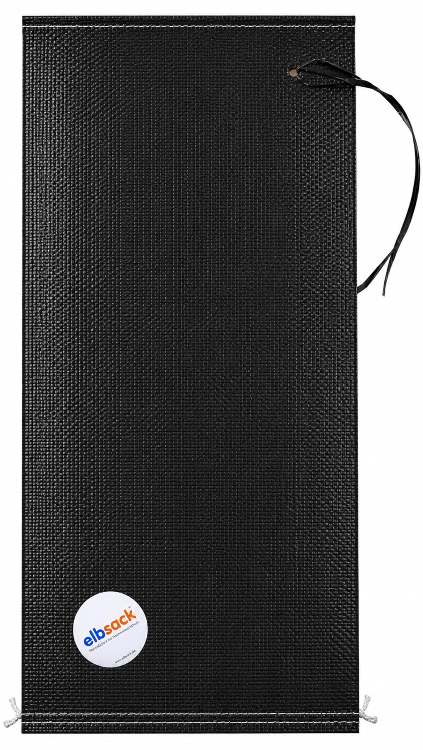 50 ELBSACK® Premium-Sandsäcke PP 60x30cm Schwarz mit Kopfsaum, UV-stabil