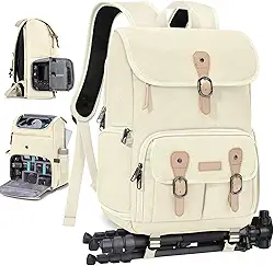 RAINSMORE Mochila para câmera DSLR/SLR Bolsa para câmera profissional de fotógrafos