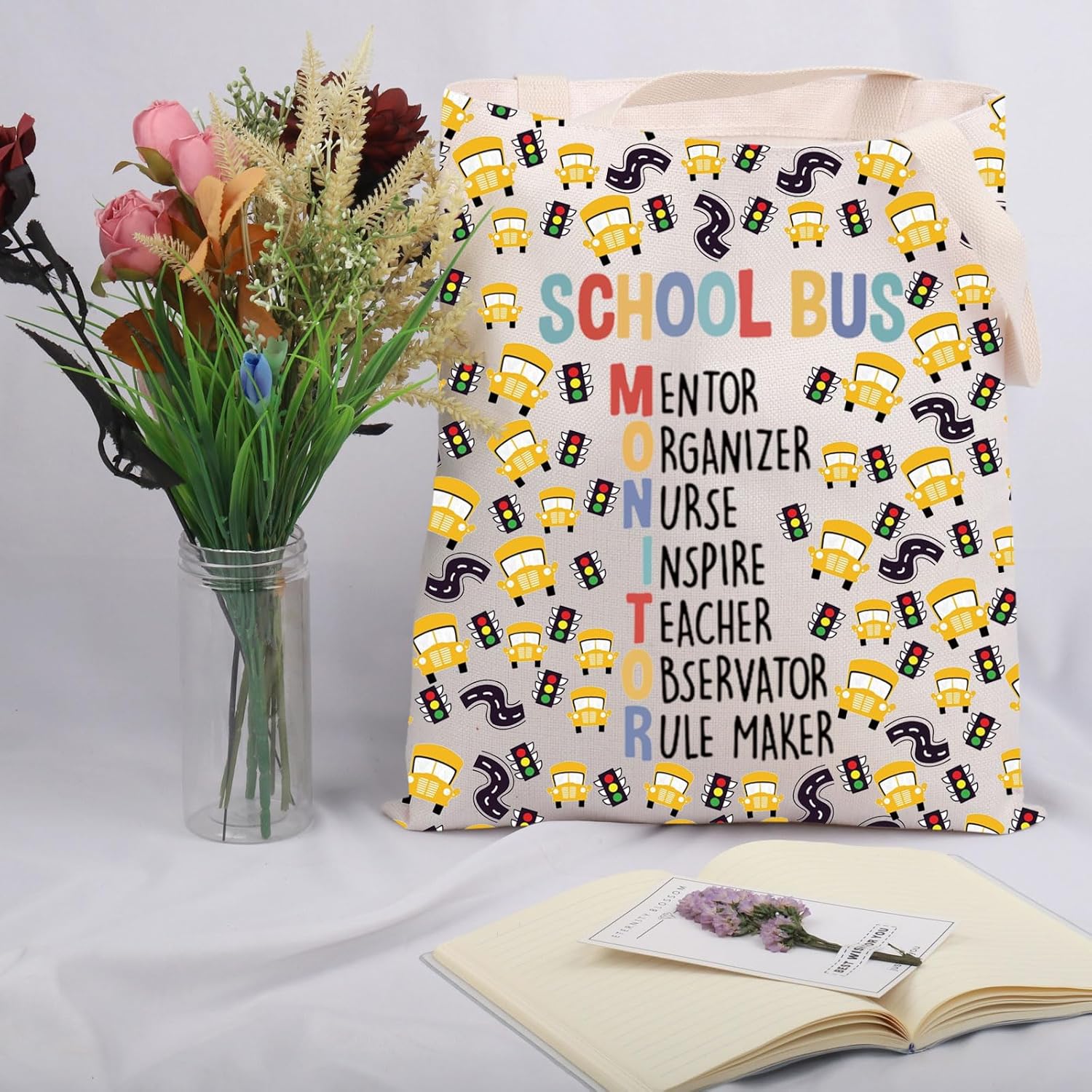 JNIAP Student Delivery Specialist Gift Bus Monitor Tote Bag Bus Aid Attendant Gift - Image 5