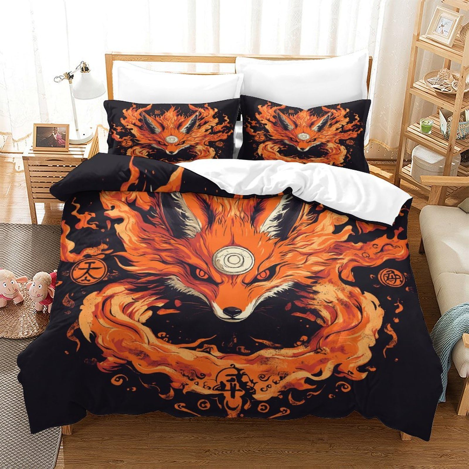 Housse de couette renard imprimé animal pour transformer l'ambiance d'une chambre d'adolescent