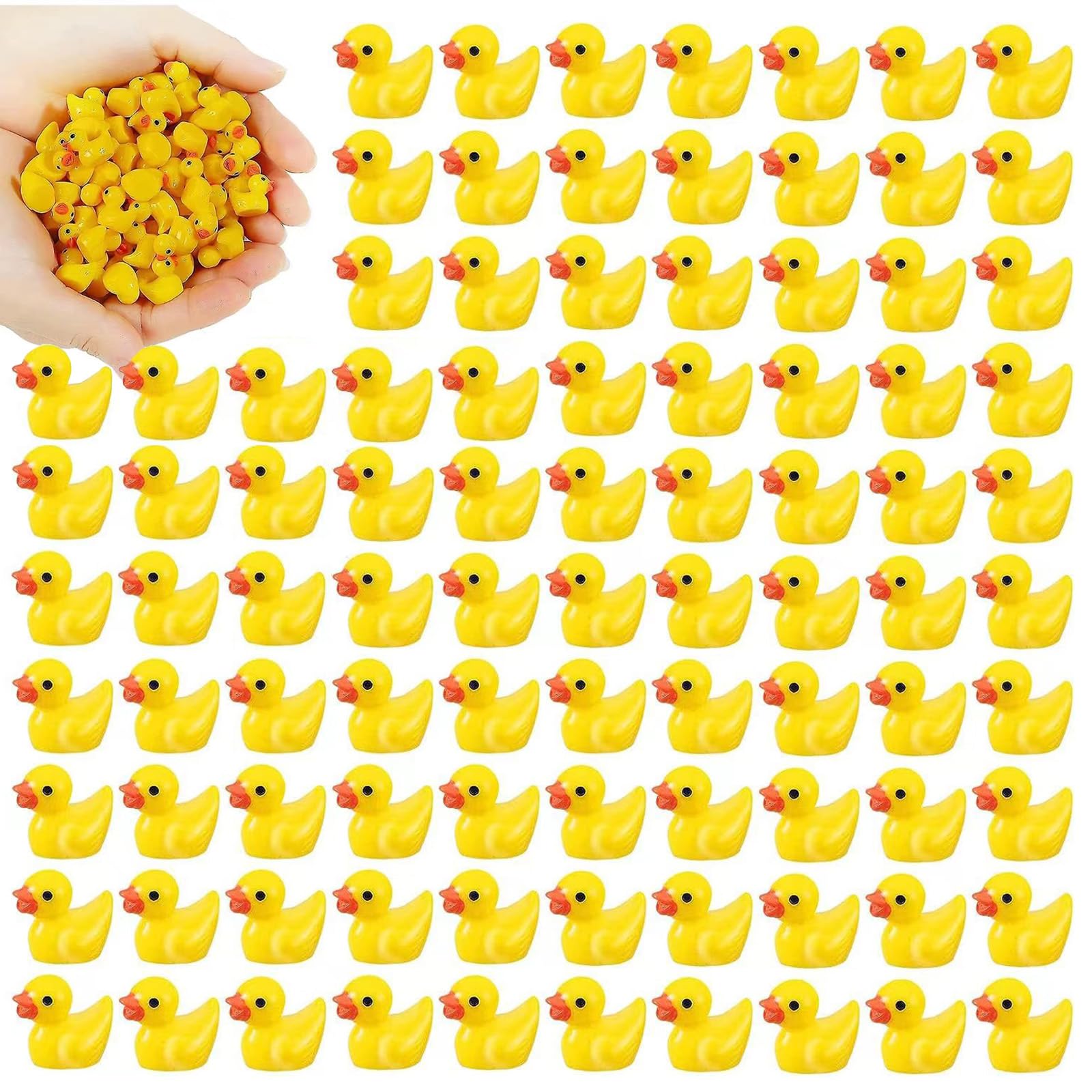 200 Pcs Mini Papere Anatre Piccole Figurine Piccoli Animali - Foto 5