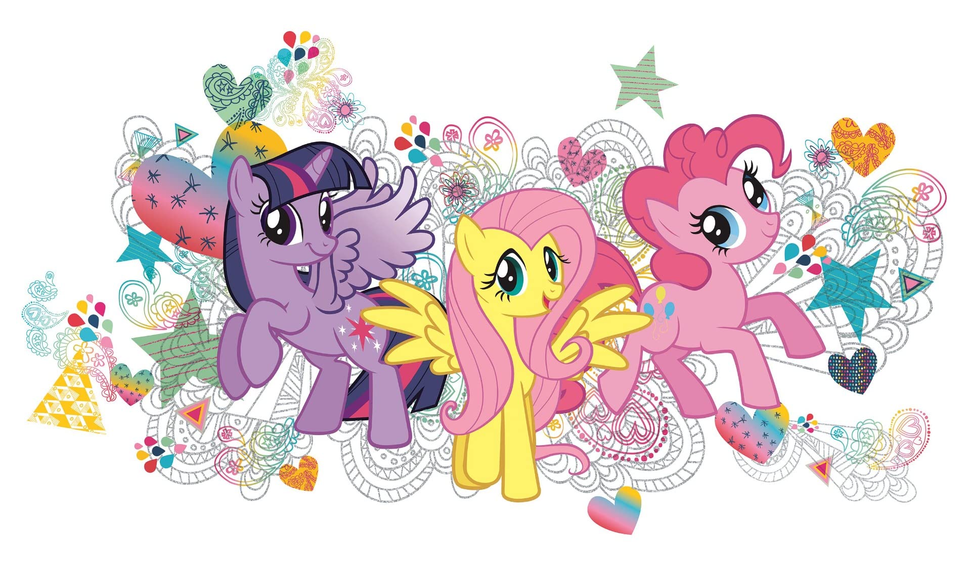 Roommates Rmk2708Gm My Little Pony Wall Graphix Peel And Stick Giant Decals