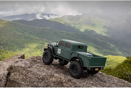 Miniatura 4 de Axial Camión RC SCX24 40's 4 puertas Dodge Power Wagon verde 124 4 ruedas Drive-RTR (todo lo necesario para correr incluido) AXI00007T2