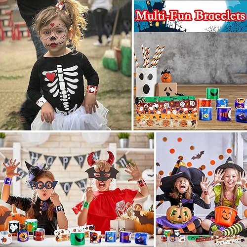Miniatura 6 de 48 pulseras de fiesta de Halloween, regalos de dulce o dulce para niños y clases, regalos de Halloween, regalos para niños, pulseras de Halloween,