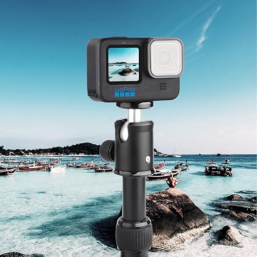 Miniatura 4 de HSU Dedos plegables de repuesto y adaptador de montaje de trípode de cámara, 1/4 "20 soporte de cámara para GoPro