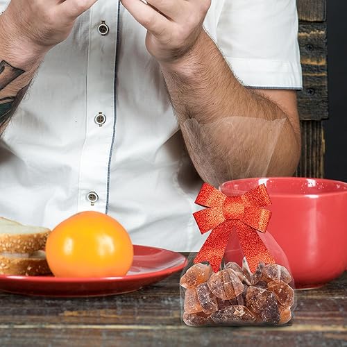 Miniatura 7 de Paquete de 1000 bolsas de plástico transparentes con fuelle lateral para regalos, 4 x 2 x 10 pulgadas. Bolsas de regalo de plástico transparente de