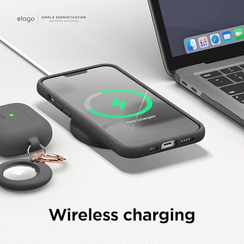 Miniatura 7 de elago Pebble - Funda compatible con iPhone 13 de 6.1 pulgadas, funda protectora a prueba de golpes, revestimiento especial de guijarros, protección