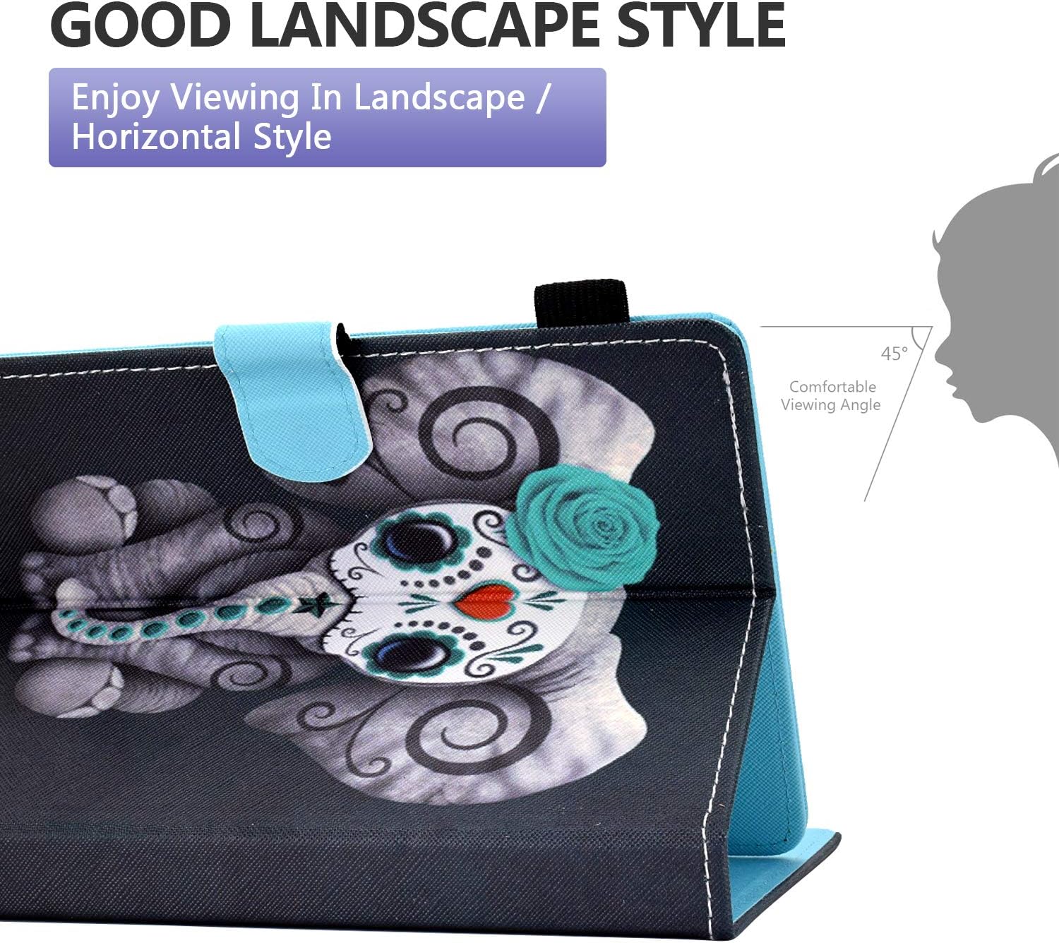 کیف چرمی Dteck برای انواع تبلت 6.5-7.5 Inch