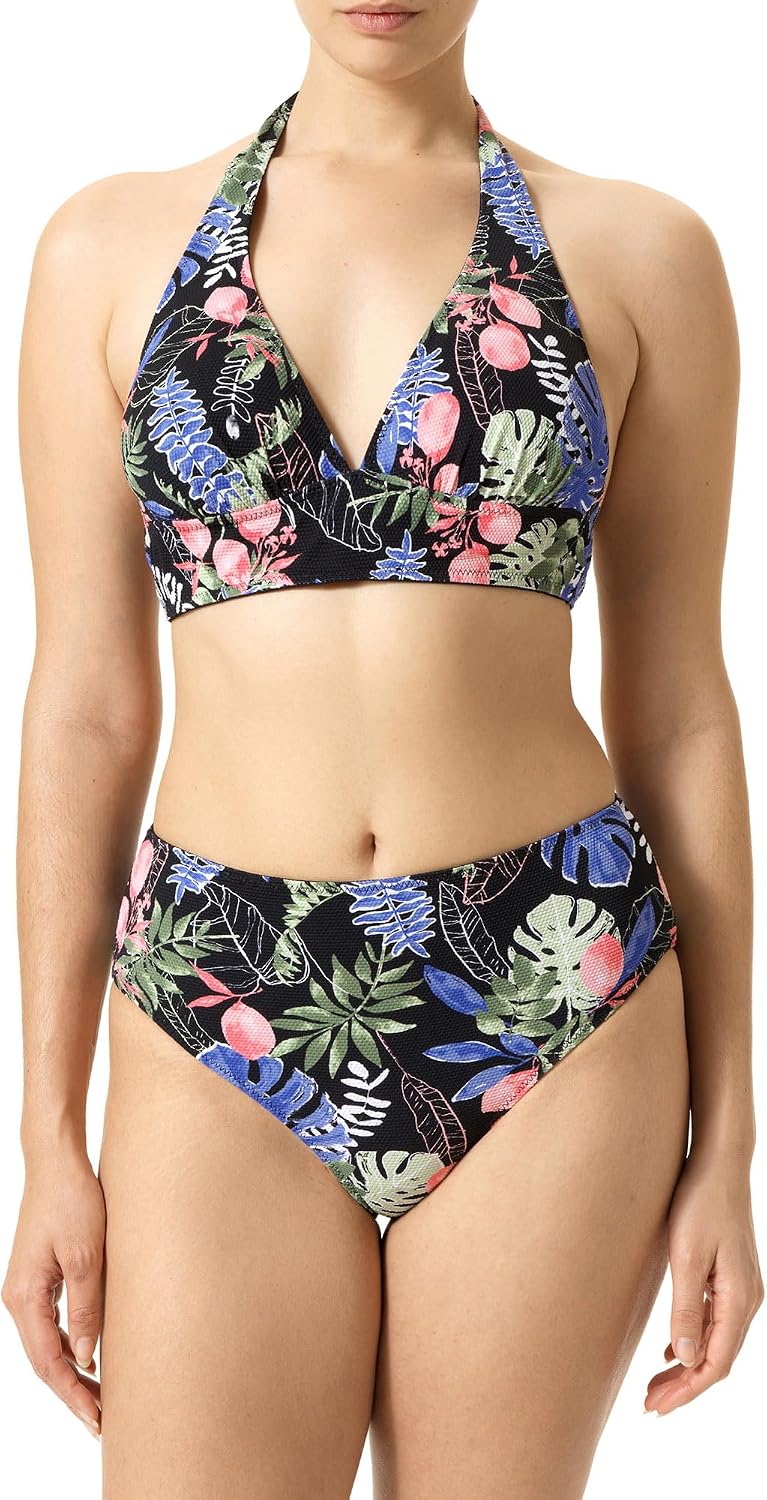 HUE Women's Swim Separates Mix and Match Tops and Bottoms Reversible Swimwear