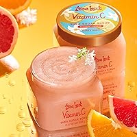 Vista 5 de Tree Hut Vitamin C - Exfoliante de azúcar de karité, 18 onzas, exfoliante ultra hidratante para nutrir, esencial para el cuidado corporal