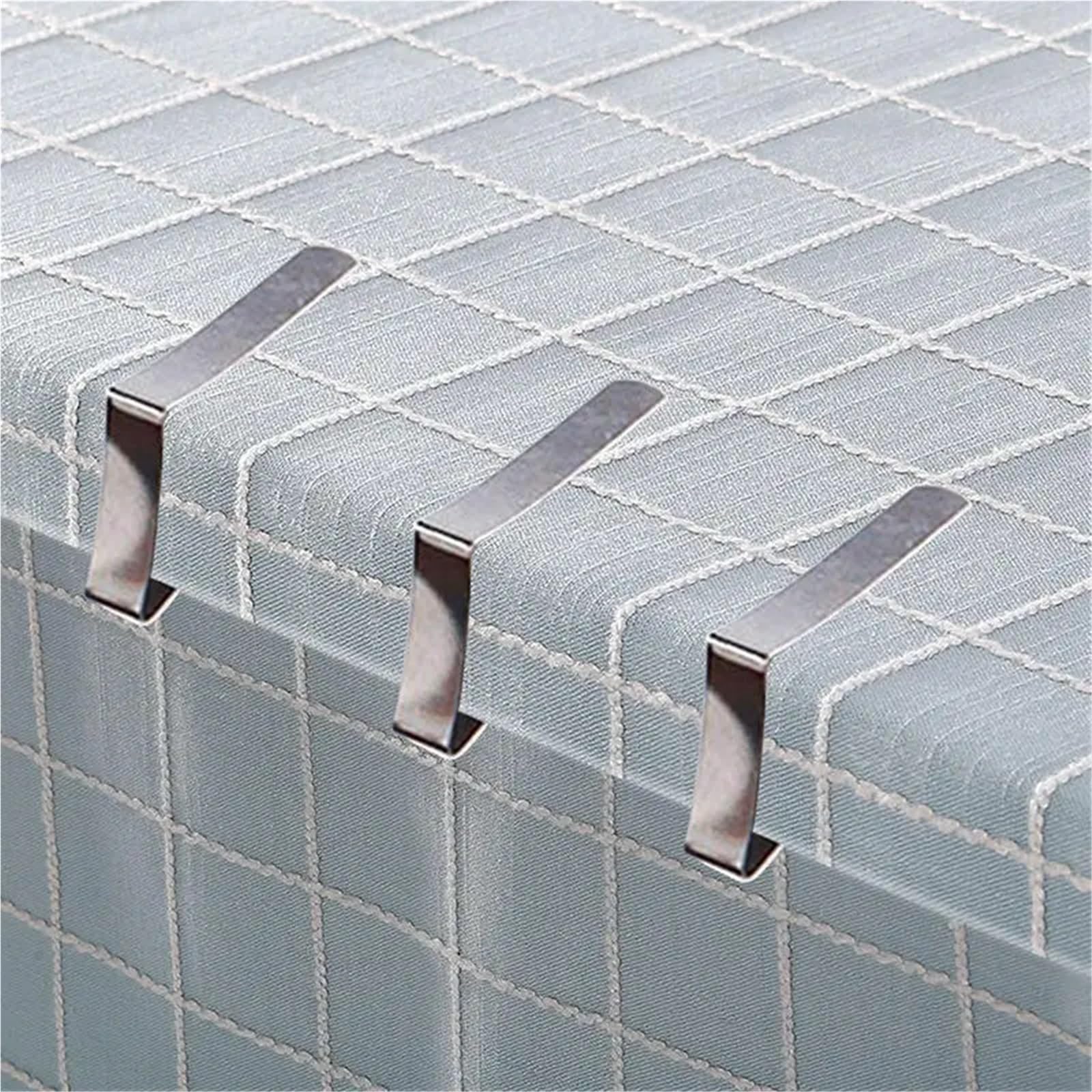 Ferma Tovaglia da Tavola Morsetti for tovaglie Regolabili in Acciaio Inossidabile Morsetti for tovaglie Porta Panni for Picnic in casa(5sets(40pcs))