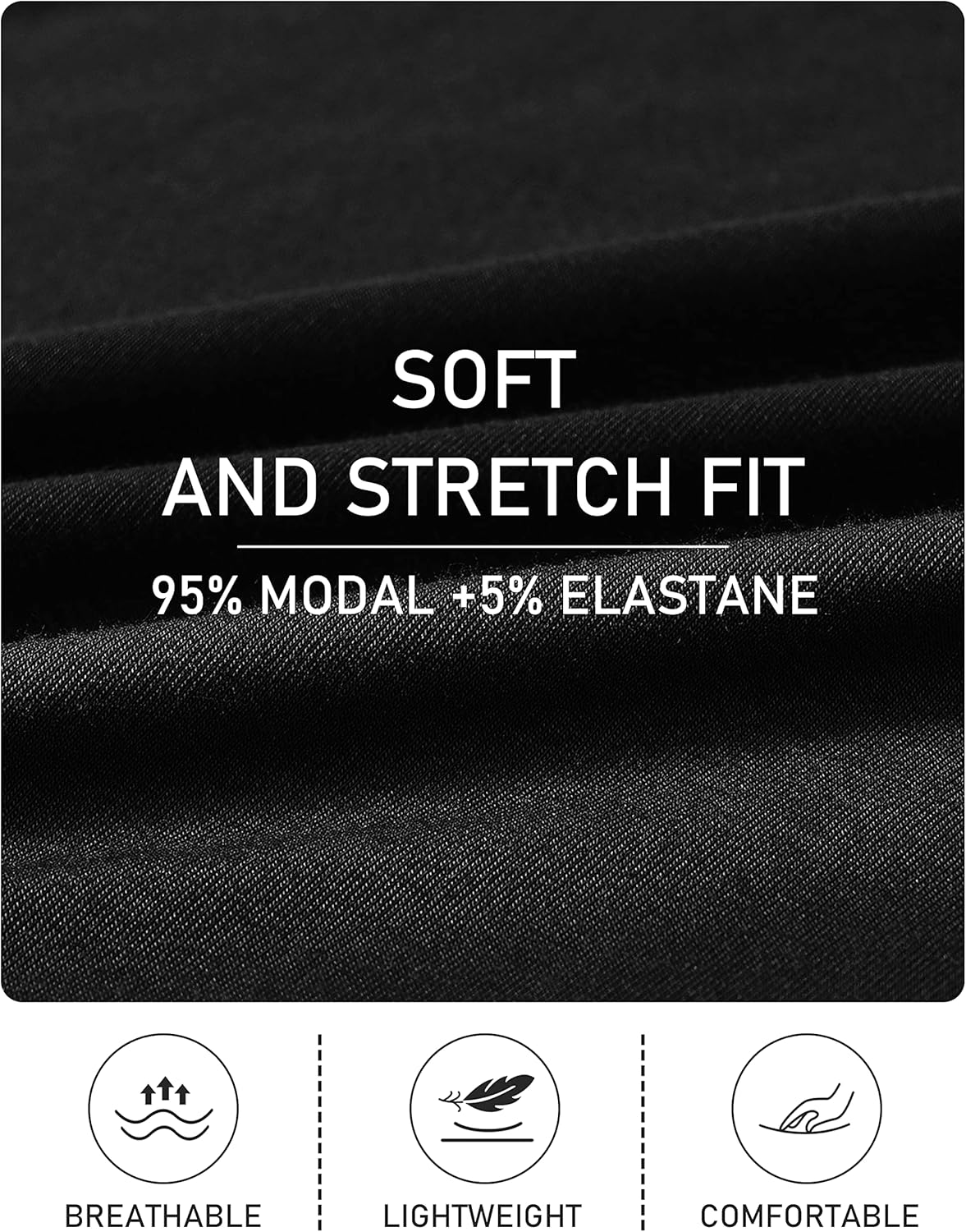 MoFiz Men's Pajamas Set Summer Sleepwear Pjs Soft Short Sleeve Shirts and Shorts 2 Piece Lougewear with Pockets S-3Xl - Image 8