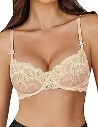 Sutiã feminino sexy de renda transparente com aro sem forro balconette sutiã lingerie diária