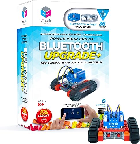 Bluetooth Upgrade+ Kit de construcción de juguete electrónico compatible con la mayoría de bloques de construcción STEM Toy Learning