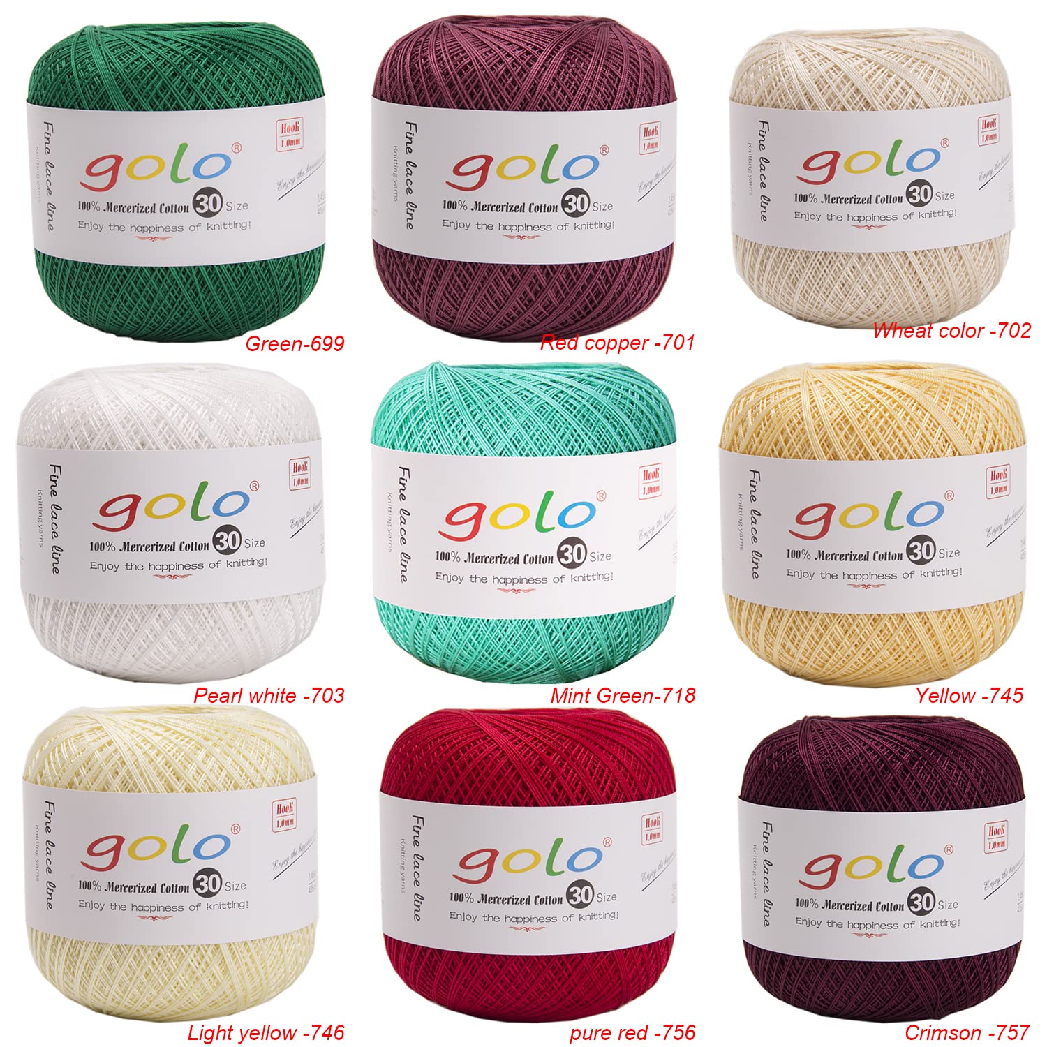 golo Crochet Thread Size 30 Yarn for Hand Knitting Celery Green-647, 647-Celery Green, Size 30 - 1-Pack - Image 4