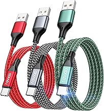 RAVIAD Cavo USB Type-C [3Pezzi, 2m] Cavo USB C Ricarica Rapida Nylon Intrecciato Cavo Type C per Phone 16/15, Galaxy S25/S24/ S23/S22/S21/S20/A50/A70, Mi 11t, Redmi Note, Realme