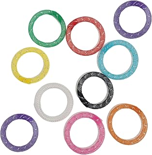 10 Pack Mesh Tube Spring Ring Cat Toys Lightweight Flexible Bouncy Rings for Indoor Cats – Interactive Fetch & Chase Toy Alternative to Hair Ties
