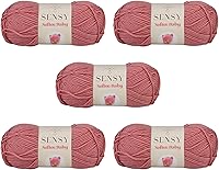 Vista 75 de Sensy Softee Hilo para Bebé, 3.5 oz, 275 yardas, Gauge 3 Light (Almendra)