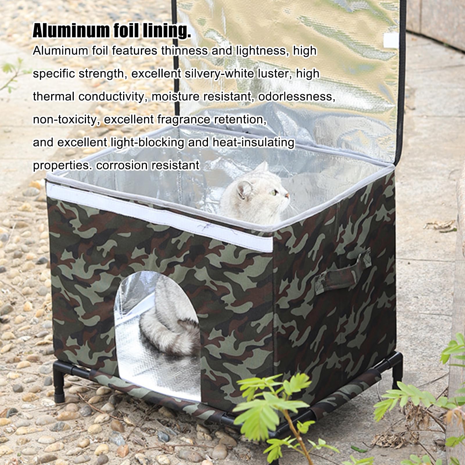 Outdoor Katzenhaus Warmes Isoliertes