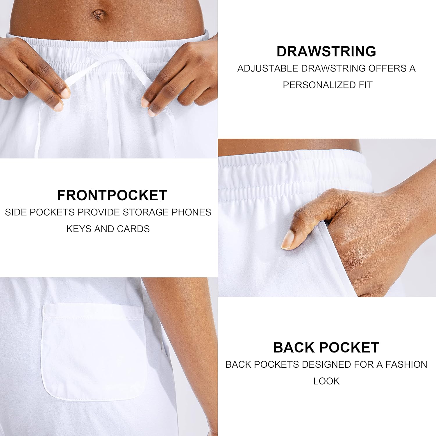 G Gradual Women's Bermuda Shorts Jersey Shorts with Deep Pockets 7" Long Shorts for Women Lounge Walking Athletic - Image 5