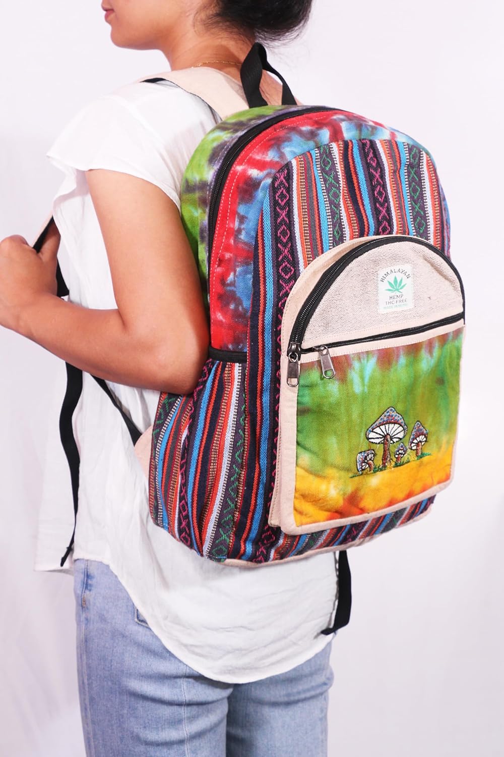 Anitya Hemp Backpack, Multi-Functional Pockets, Eco-Friendly, Unisex, Hiking Daypack, Durable Rucksack (AHLB03) - Image 5