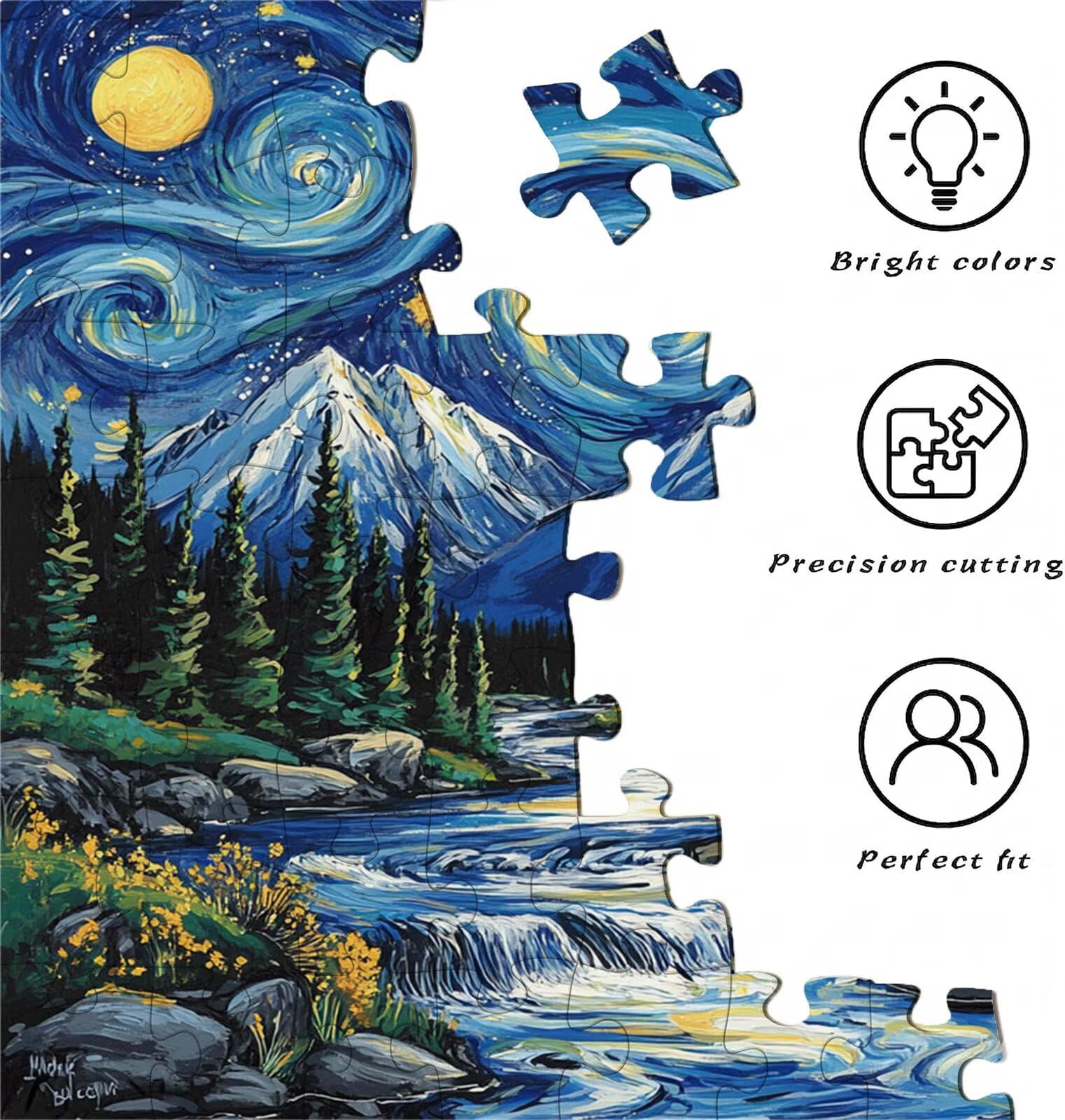 3000 sztuk klasycznych puzzli dla dorosłych, Relaksujące drewniane puzzle dla rodziny - kolekcja muzeów - kreatywna aktywność DIY i rozrywka antystresowa, prezent dla fanów, 122 x 81 cm niebieski sen