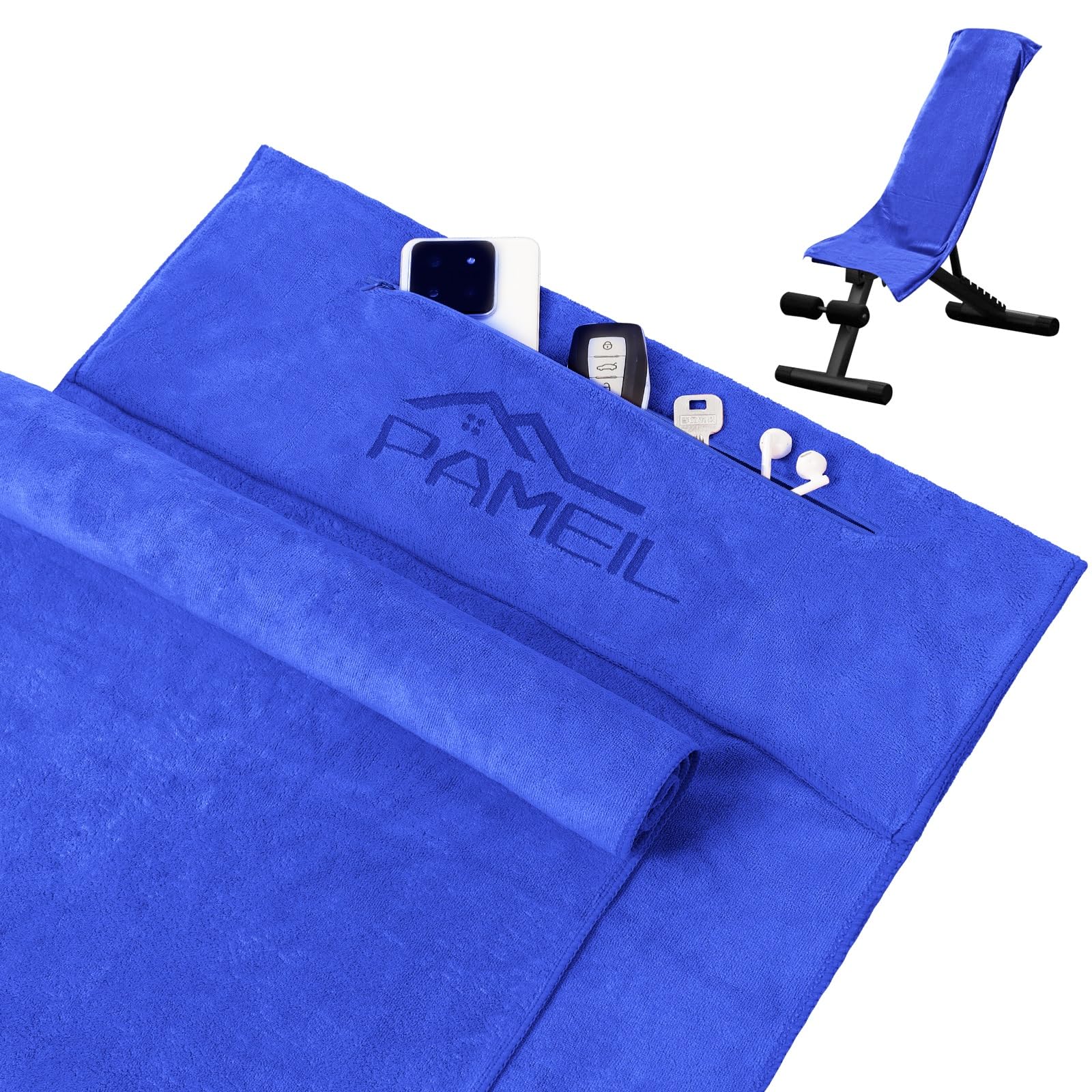 Lot De 3 Serviettes Microfibre - 1 Grande (200x100cm) Et 2 Petites (80x40cm) - Séchage Rapide Pour Sport Et Voyage