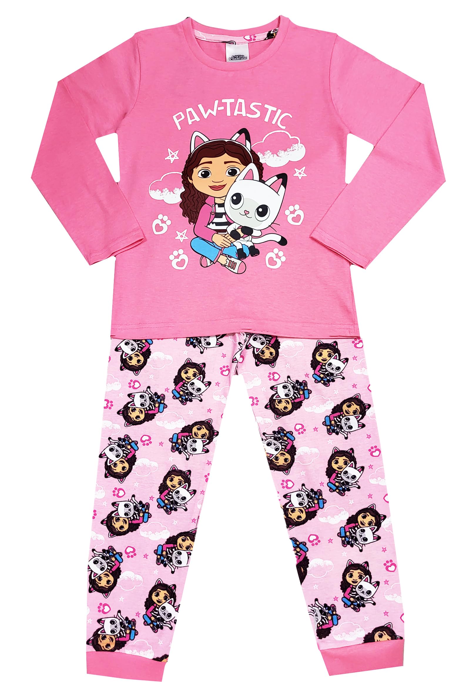 Gabbys Dollhouse Girls Pyjamas Dolls House Nightwear (Gabbys Dollhouse - Pawtastic, 18-24 Months)
