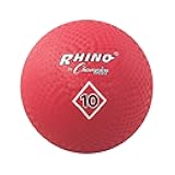 Playground Ball – High-Bounce 2-Ply Construction, Durable Red Ball for Throwing, Catching & Kicking - Multiple Sizes (5
