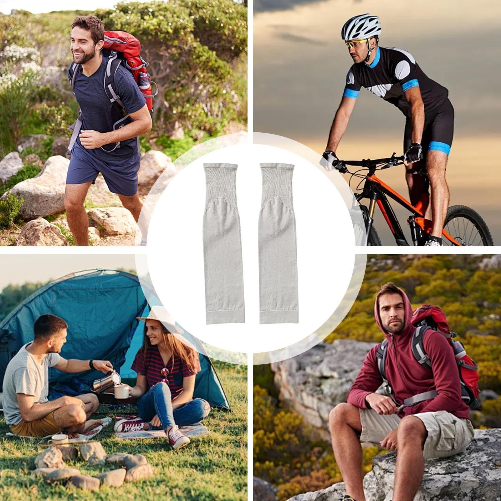 Manchon de compression cyclisme protection solaire respirante escalade camping sport