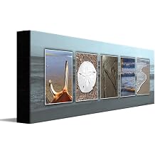 Personal-Prints COASTAL BEACH or Nautical Personalized Name Art Decor or Gift |Customized Beach Canvas Wall Art Gift 6"x18" Stretched Canvas