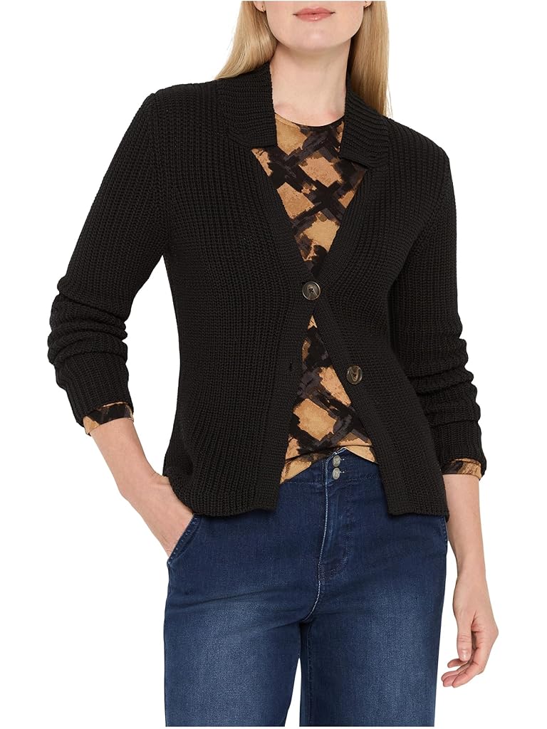 Black NIC+ZOE Shaker Knit Cardy Jacket