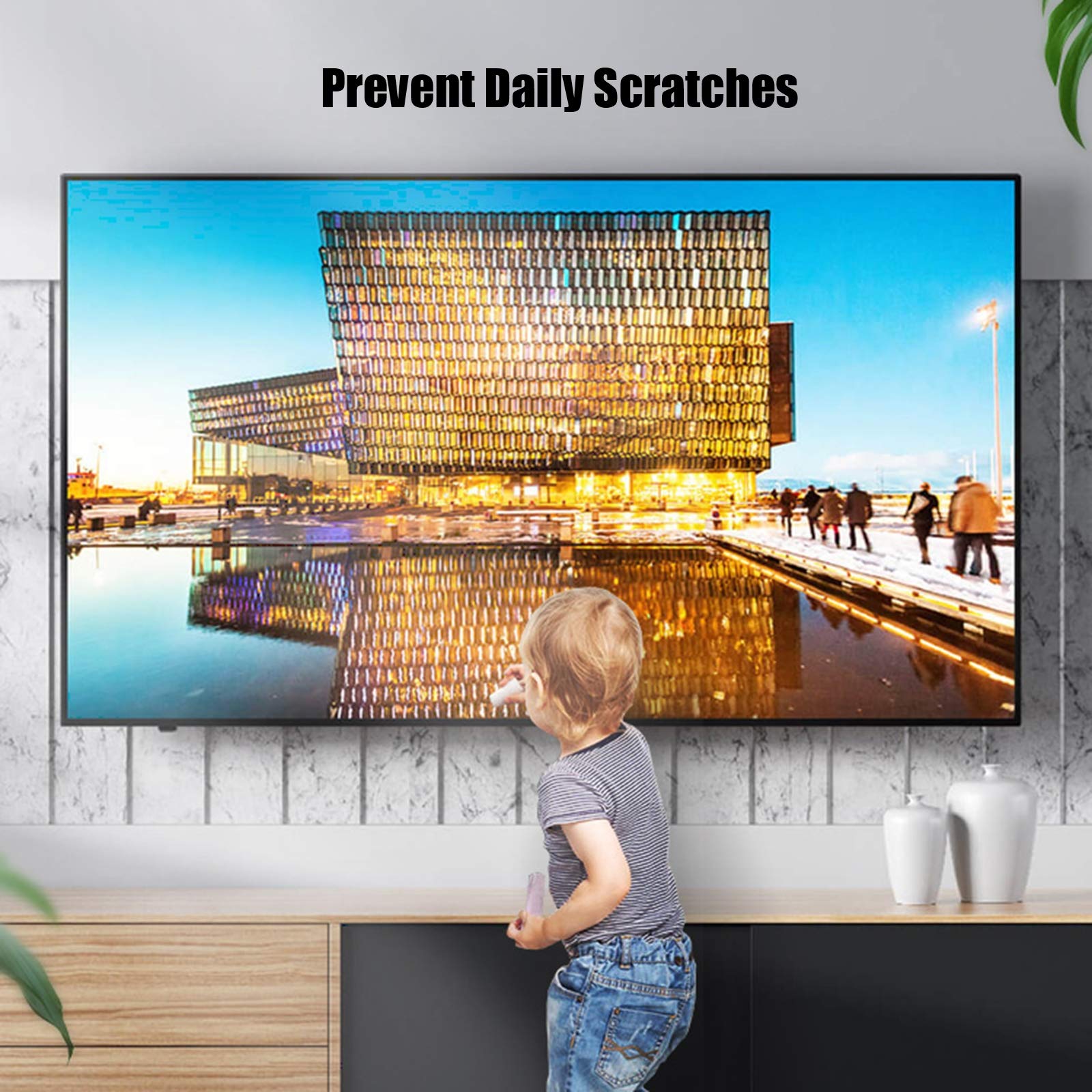 Anti Riflesso Protezione per Schermo TV per TV da 32-65 Pollici, Pellicola Anti Luce Blu Aiutarti A Dormire Meglio, per Sharp, Sony, Samsung, Hisense, LG Etc,32"(698 * 392)
