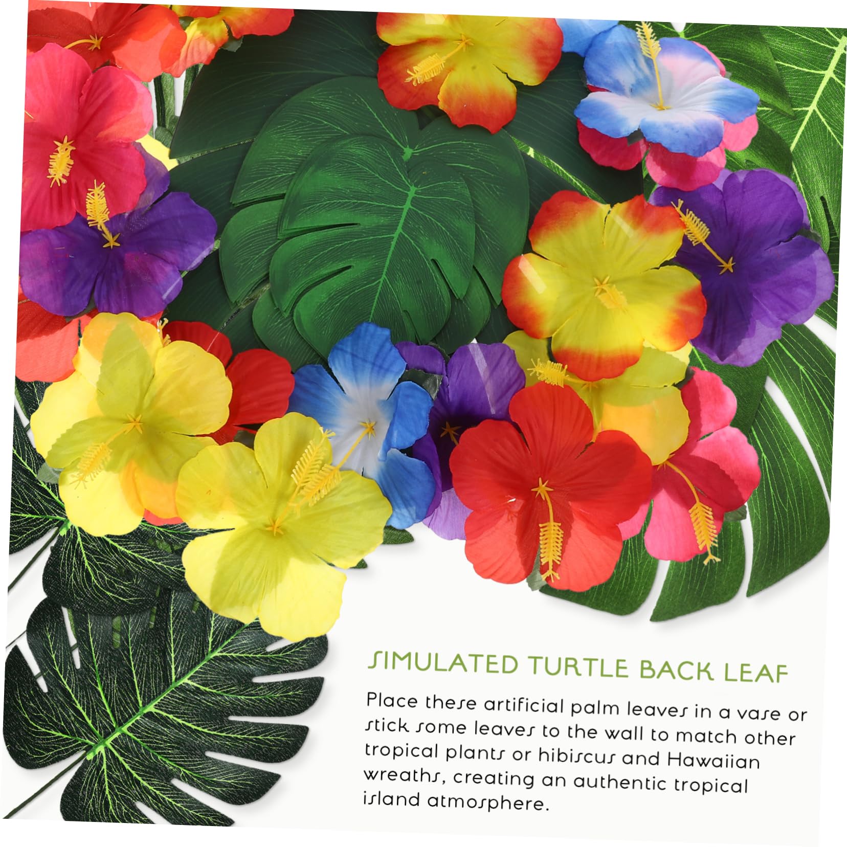 Alipis Adornos De Simuladas Decoraciones De Mesa para Fiestas Hawaianas Accesorios Fotográficos Luau