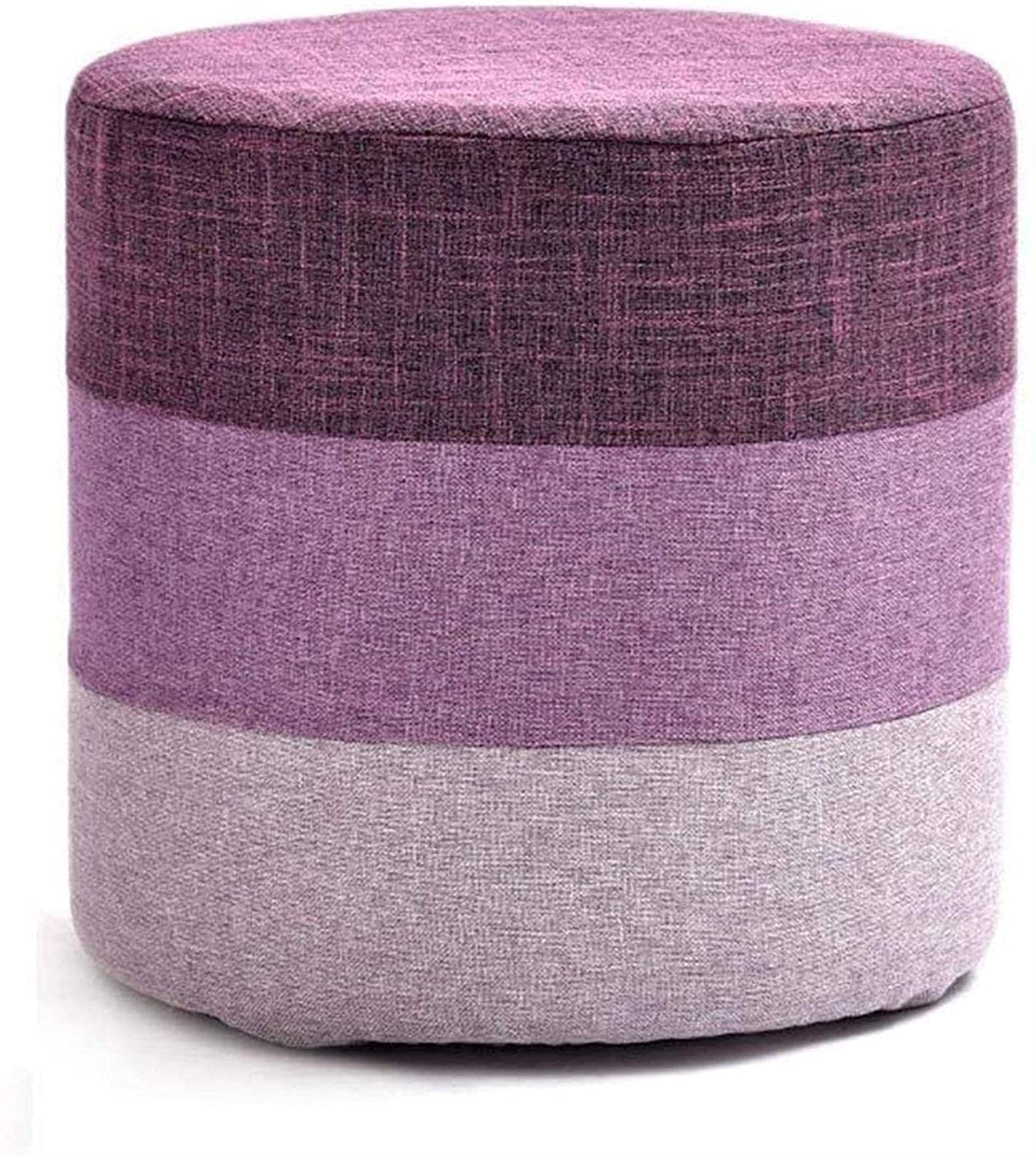 Tabouret pouf lin amovible pour repose-pieds et rangement chambre