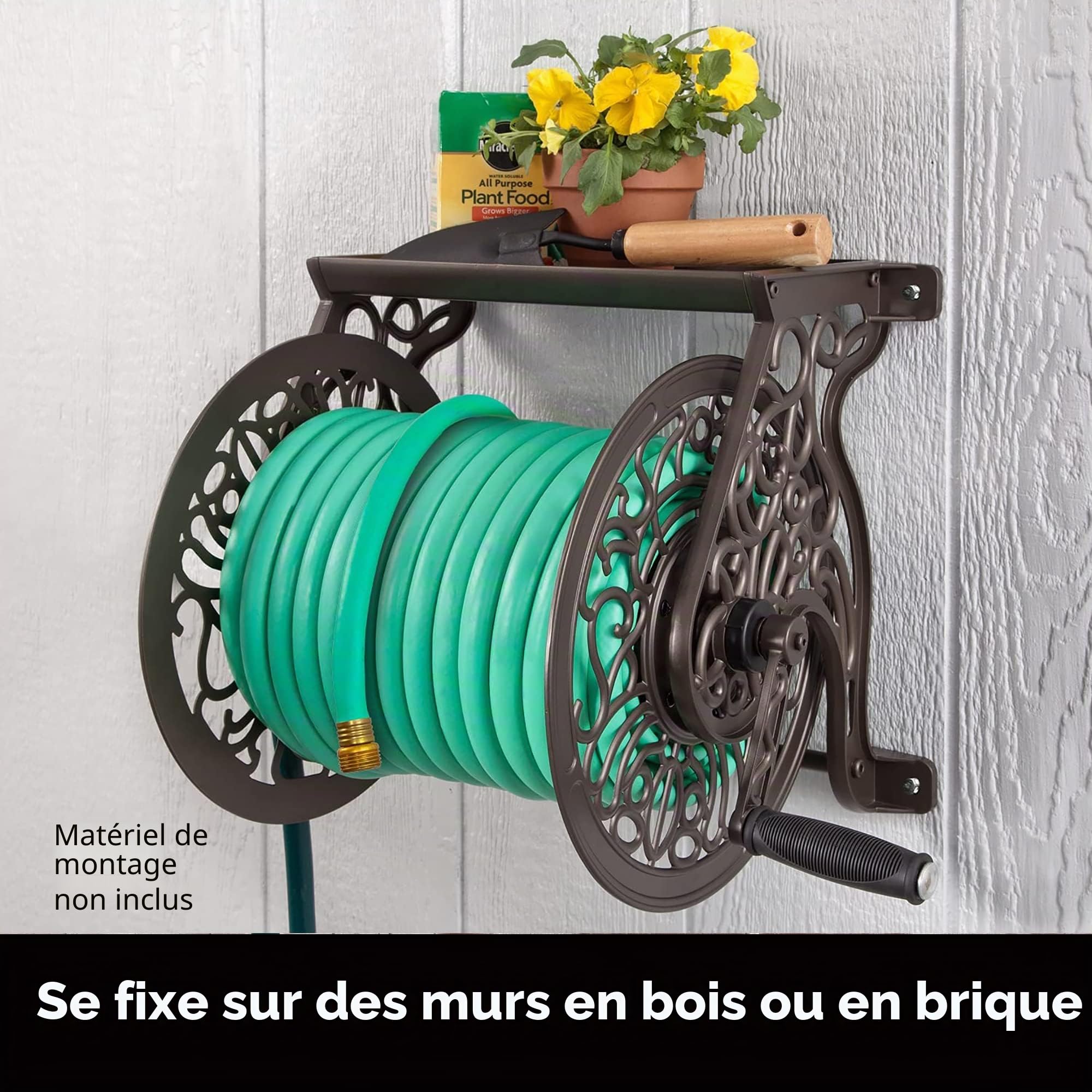 Liberty Garden Enrouleur de Tuyau Bronze 704