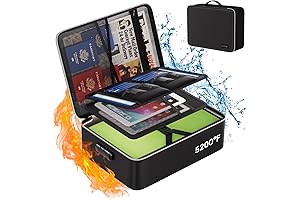 Fireproof 1 Pc Document Bag with Lock for Home, Office, and Travel