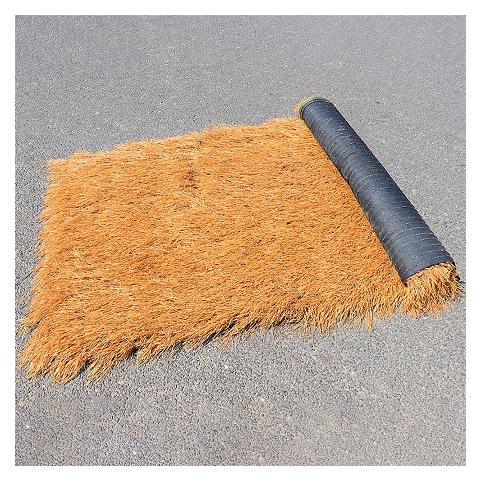 CWCQGH Artificial Palm Thatch Rolls for Outdoor Garden Patio Umbrella Mexican Straw Roof Fake Thatch Roofing Panels Bar Hut Grass Boat Simulation