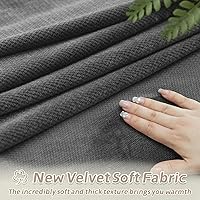 Vista 4 de Arfntevss Sectional Recliner Couch Covers Velvet Washable Corner Sectional Sofa Cover for Reclining Stretch Soft Thick L Shape Recliner Slipcover