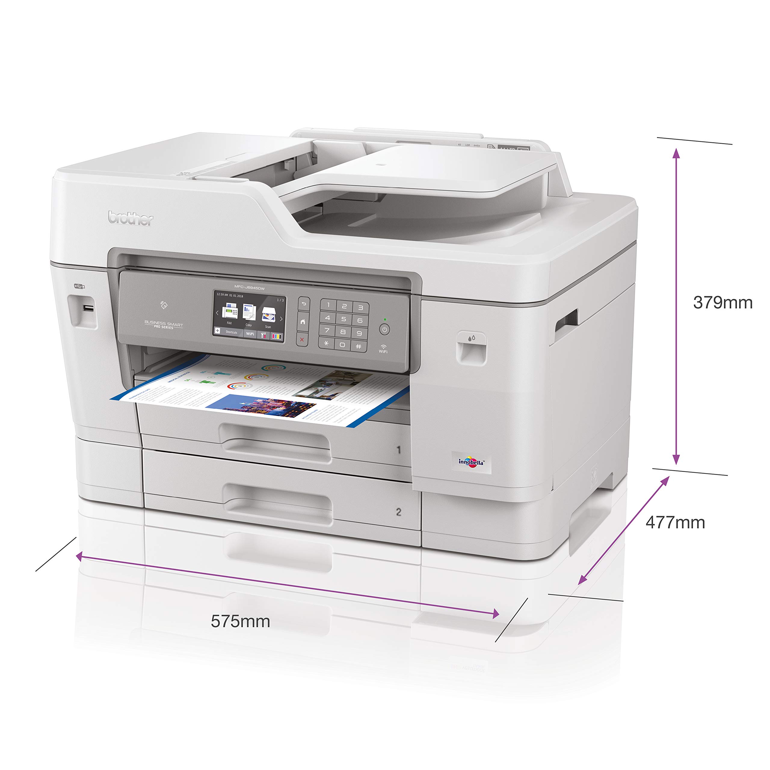 Brother MFCJ6945DW Colour Inkjet Printer AllinOne, Wireless/USB 2.