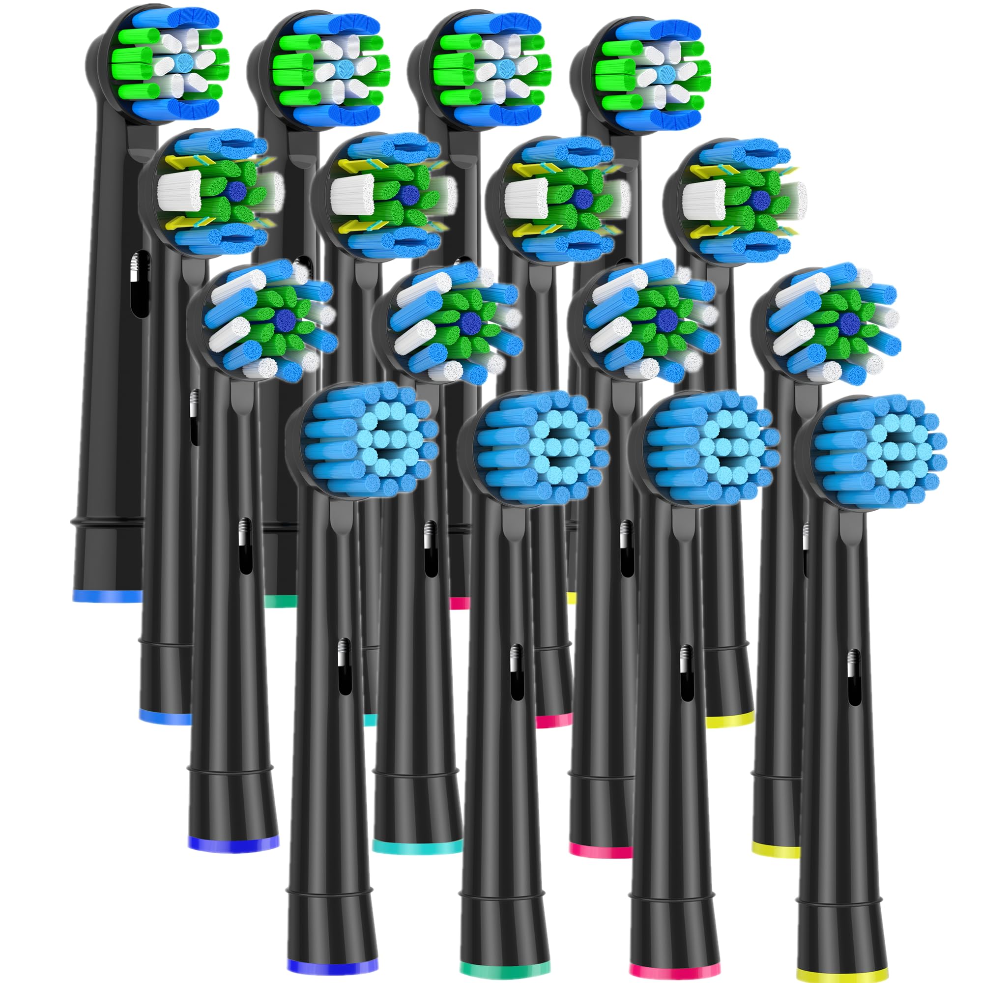 16 Pack Electric Toothbrush Replacement Heads Compatible with Oral B Braun : Replacement Brush Heads Compatible with Oral B Clean/7000/Pro 1000/9600/5000/3000/8000/500/1000/1500/Vitality Plus