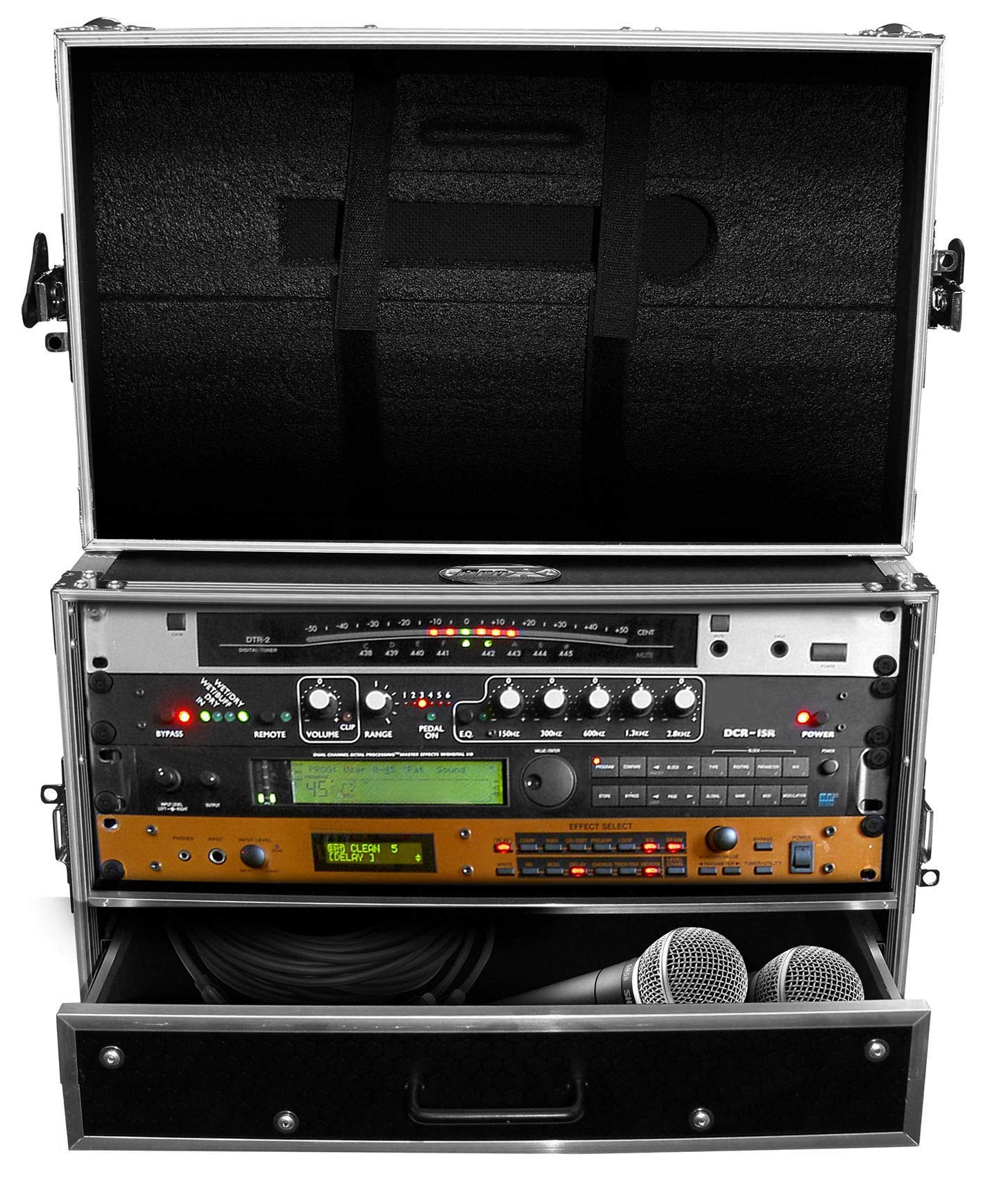 ProX XS-WM4U2DR 4U Rack Case w/ 4U Rack Drawer For 19" Amps/Mixers/Mic Receiver