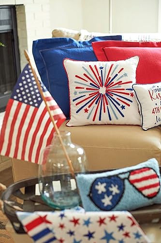 Miniatura 3 de C&F Home Fundas decorativas de 16 x 16 pulgadas, diseño de bandera estadounidense, libertad, 4 de julio, estrellas y rayas, para sofá y cama, 16 x